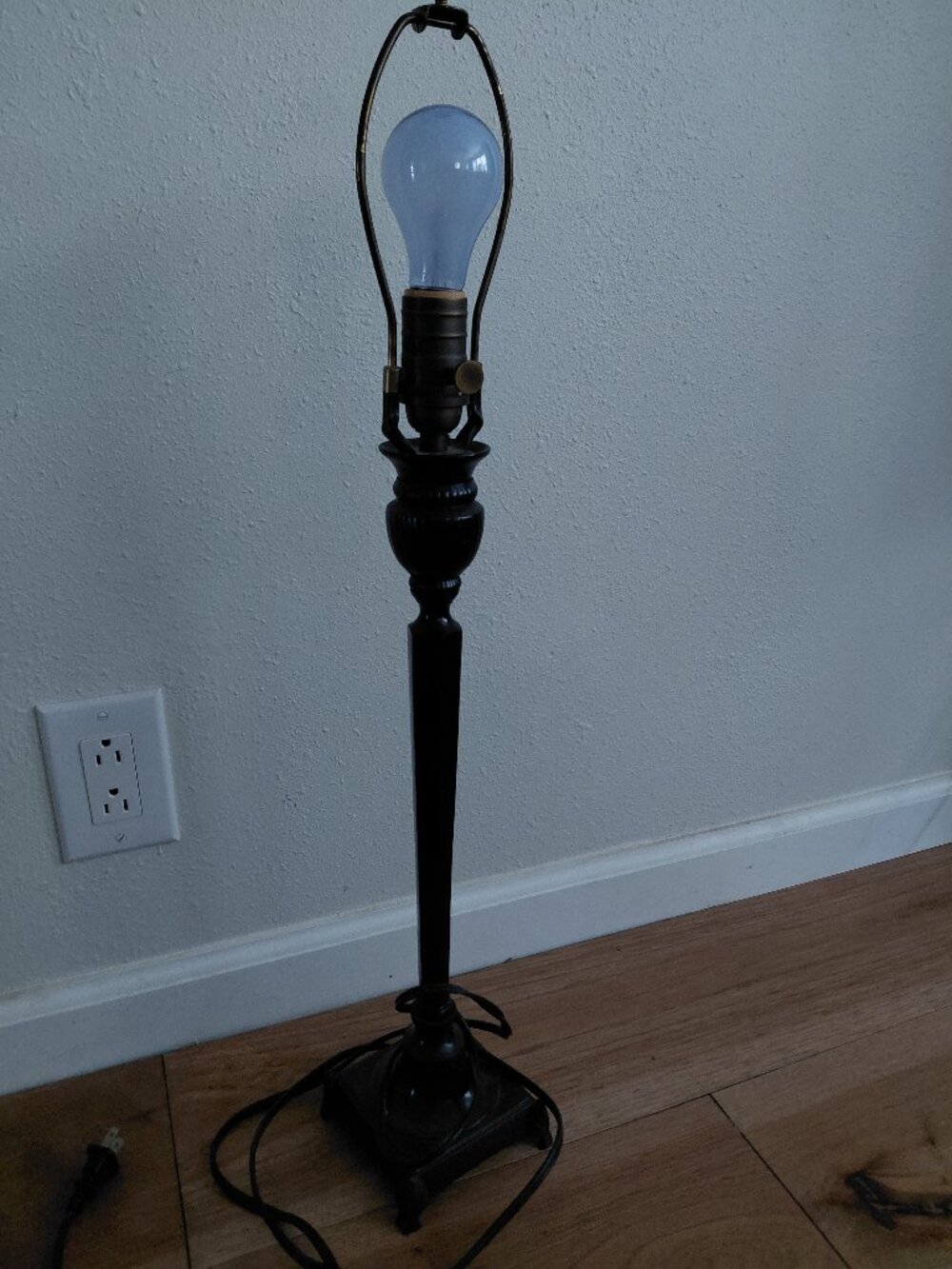 Bombay Company Dark Brown Candlestick Table Lamp 27"